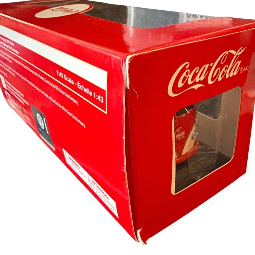 Motorcity‎ Classics 1960 Volkswagen T1 Kombi Van Trailer Coca-Cola 1/43 Red NEW